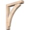 Ekena Millwork Thorton Block Smooth Bracket w/ Offset Brace, Douglas Fir, 5 1/2"W x 30"D x 38"H BKT0604X30X38THR05SDF - alternate 1